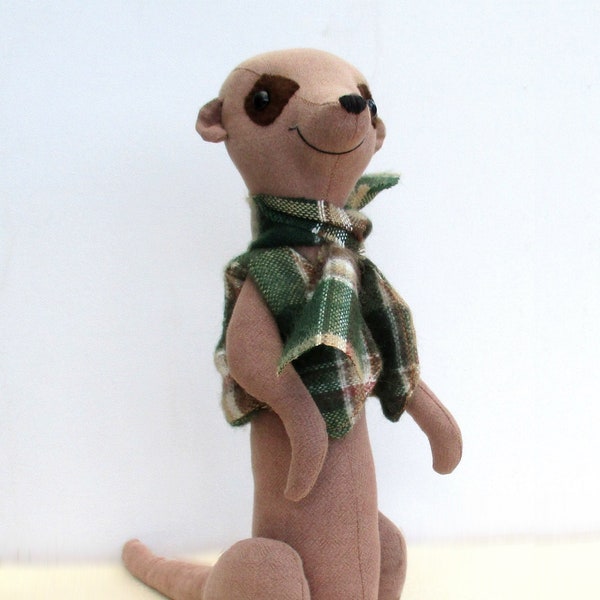 Meercat Maurice digital sewing pattern pdf soft toy download