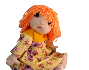 Hannah Rose cloth doll sewing pattern.