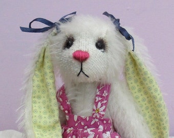 Sasha rabbit soft toy bunny digital sewing pattern pdf download