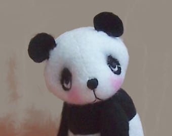 Kit de couture peluche panda en bambou feutre
