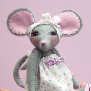 Miss Stitch mouse digital sewing pattern  PDF download