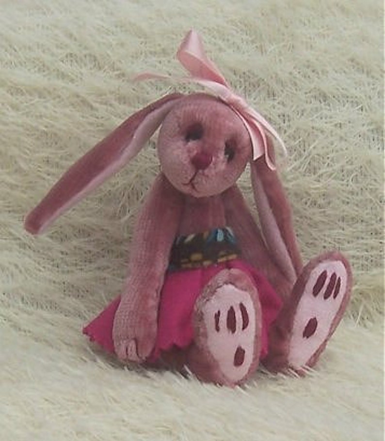 Biddy Bunny Rabbit Soft Toy Sewing Pattern. Small Rabbit Etsy UK