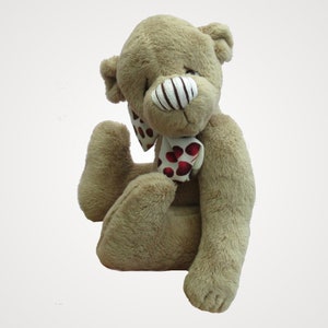 Brambley-Tum teddy bear sewing pattern printed