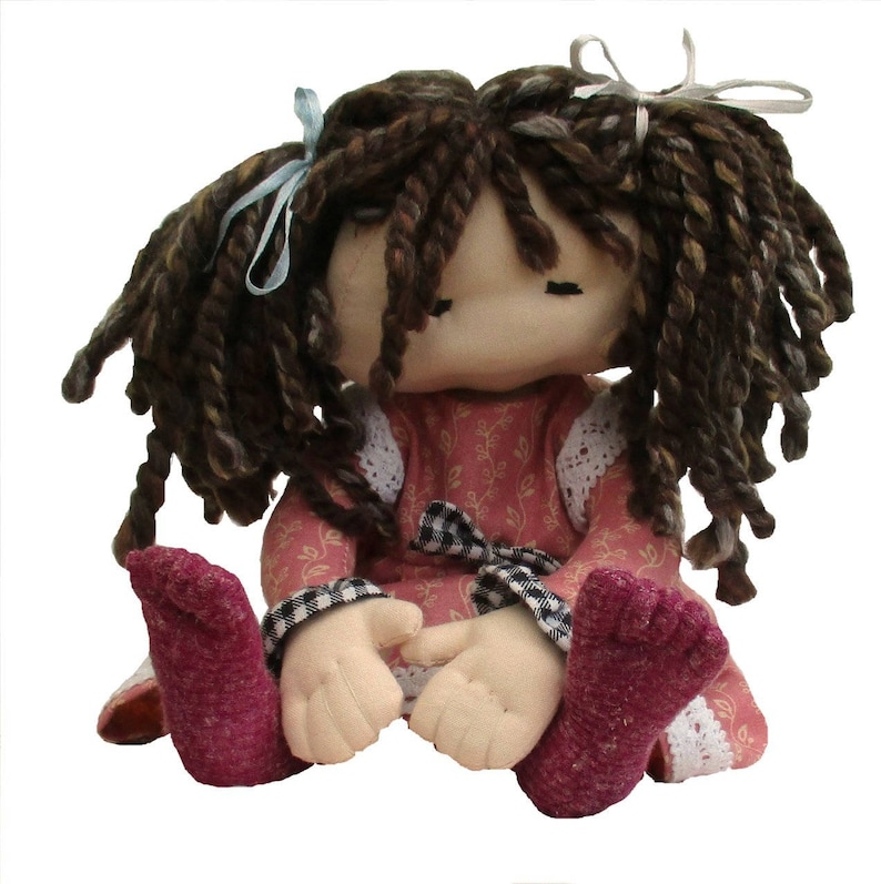 Dilly cloth doll digital sewing pattern pdf soft toy download image 1