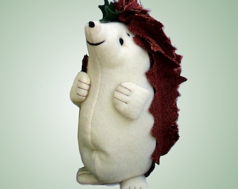 Hedgehog sewing pattern.  Fudge by pcbangles