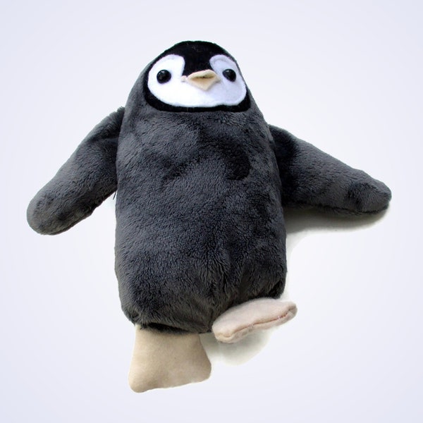 Penguin soft toy digital sewing pattern PDF