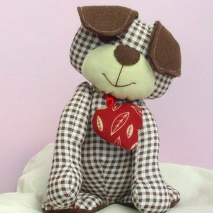 Harris soft toy digital puppy dog sewing pattern PDF download image 2