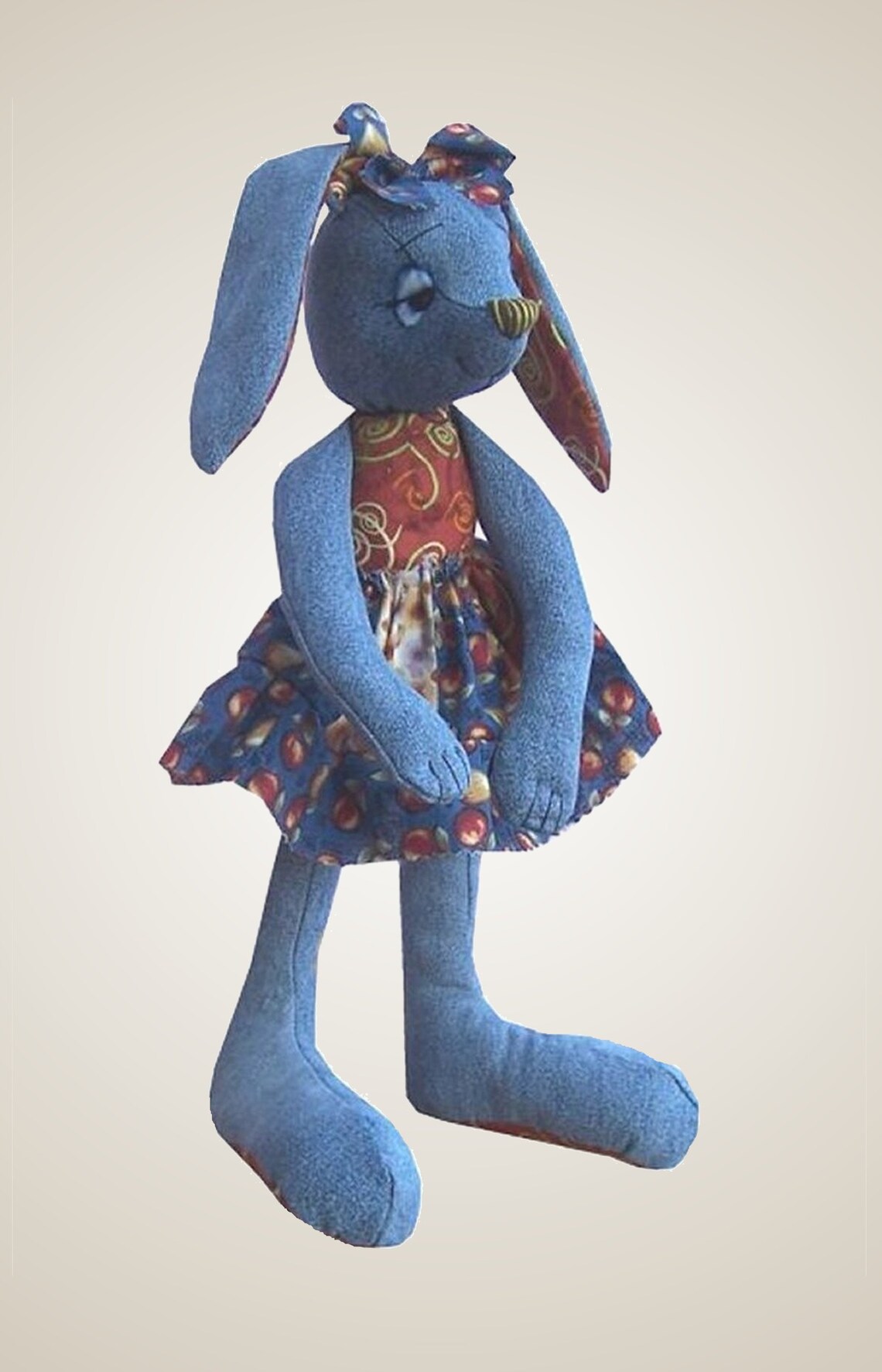 Raggedy Rabbit Soft Toy Bunny Sewing Pattern PDF Download. Etsy UK