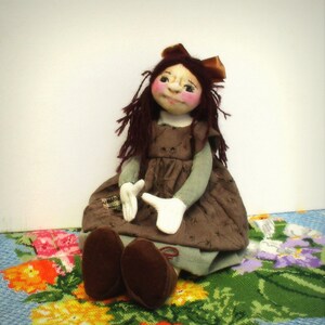 Sally Urchin cloth doll digital sewing pattern  PDF soft toy download