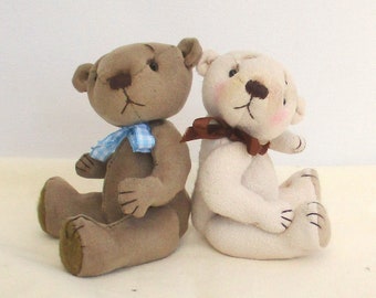 Finley mini teddy bear  sewing pattern.