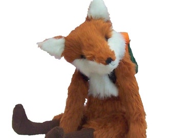 Fox soft toy digital sewing pattern PDF download