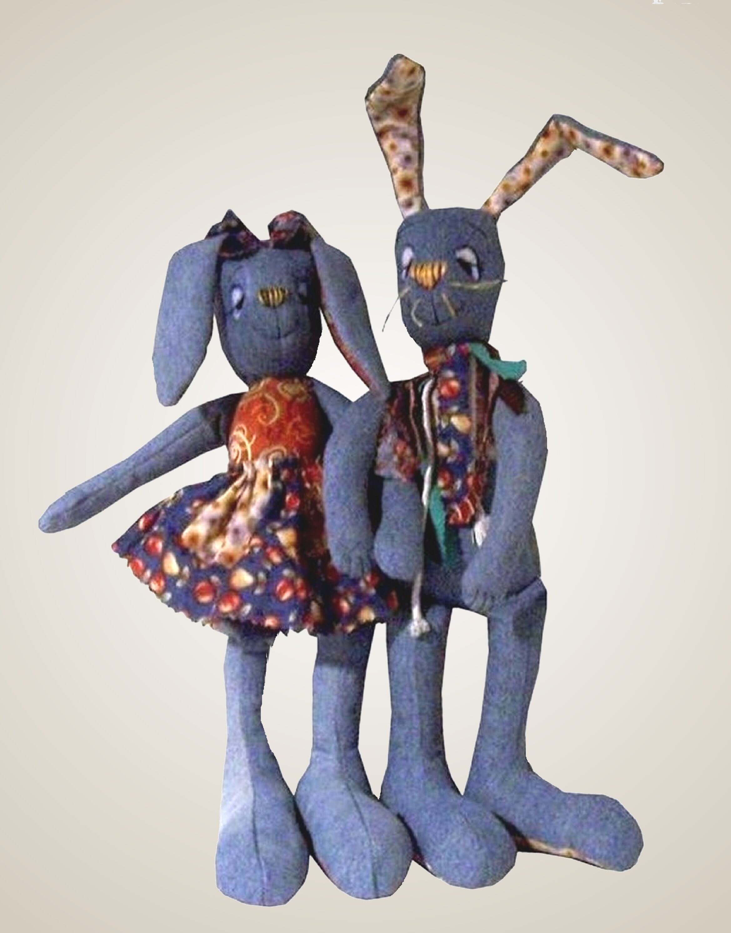 Raggedy Rabbit Soft Toy Sewing Pattern Brilliant to Recycle - Etsy UK