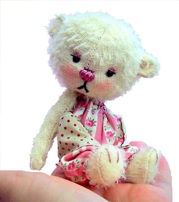 patrón de costura 4/" Mini Oso patrón por pcbangles Bruce De Oso De Peluche Juguete Suave