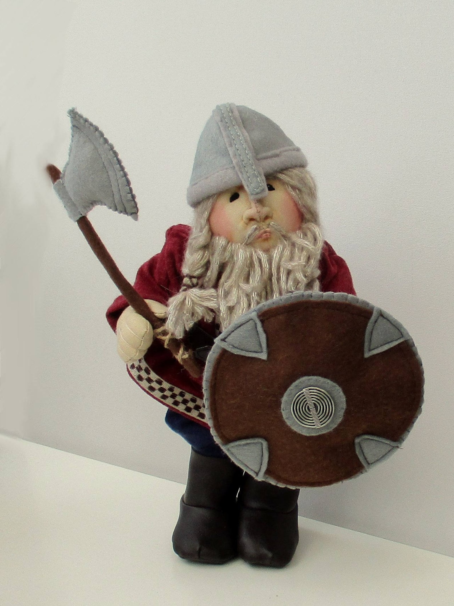 Halvard soft toy cloth doll viking warrior sewing pattern Etsy