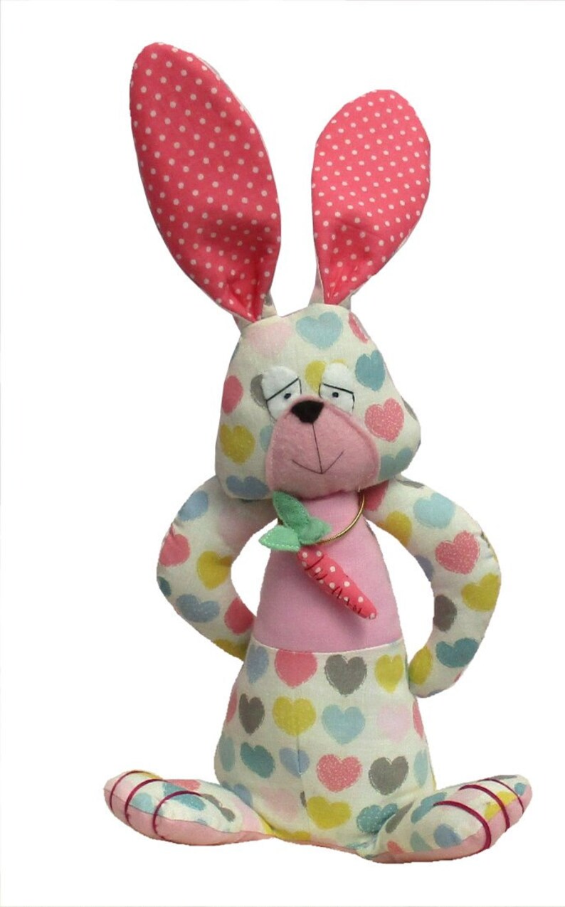 Cauliflower Bunny Rabbit Soft Toy Sewing Pattern Printed Etsy