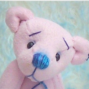 Bruce mini teddy bear digital sewing pattern PDF