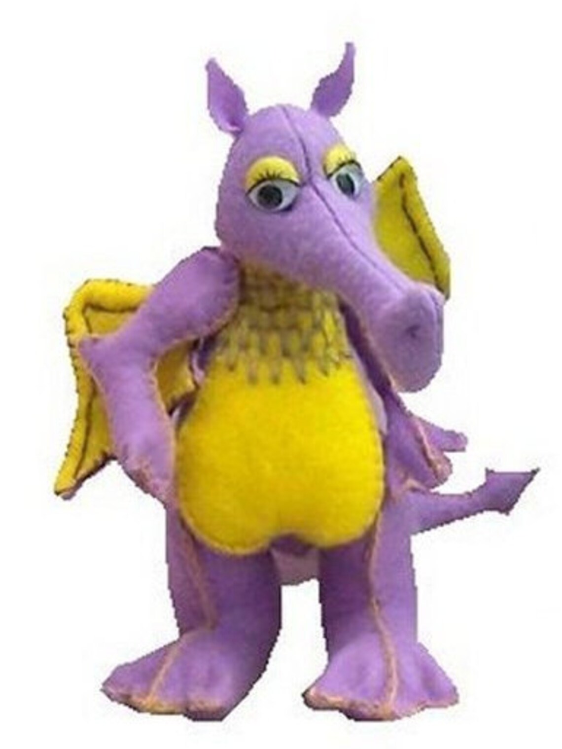Gustav Soft Toy Felt Dragon Sewing Kit. Completed Height 8 Etsy