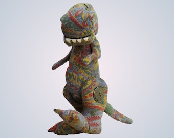 T Rex soft toy digital dinosaur sewing pattern  pdf download tyrannosaursus