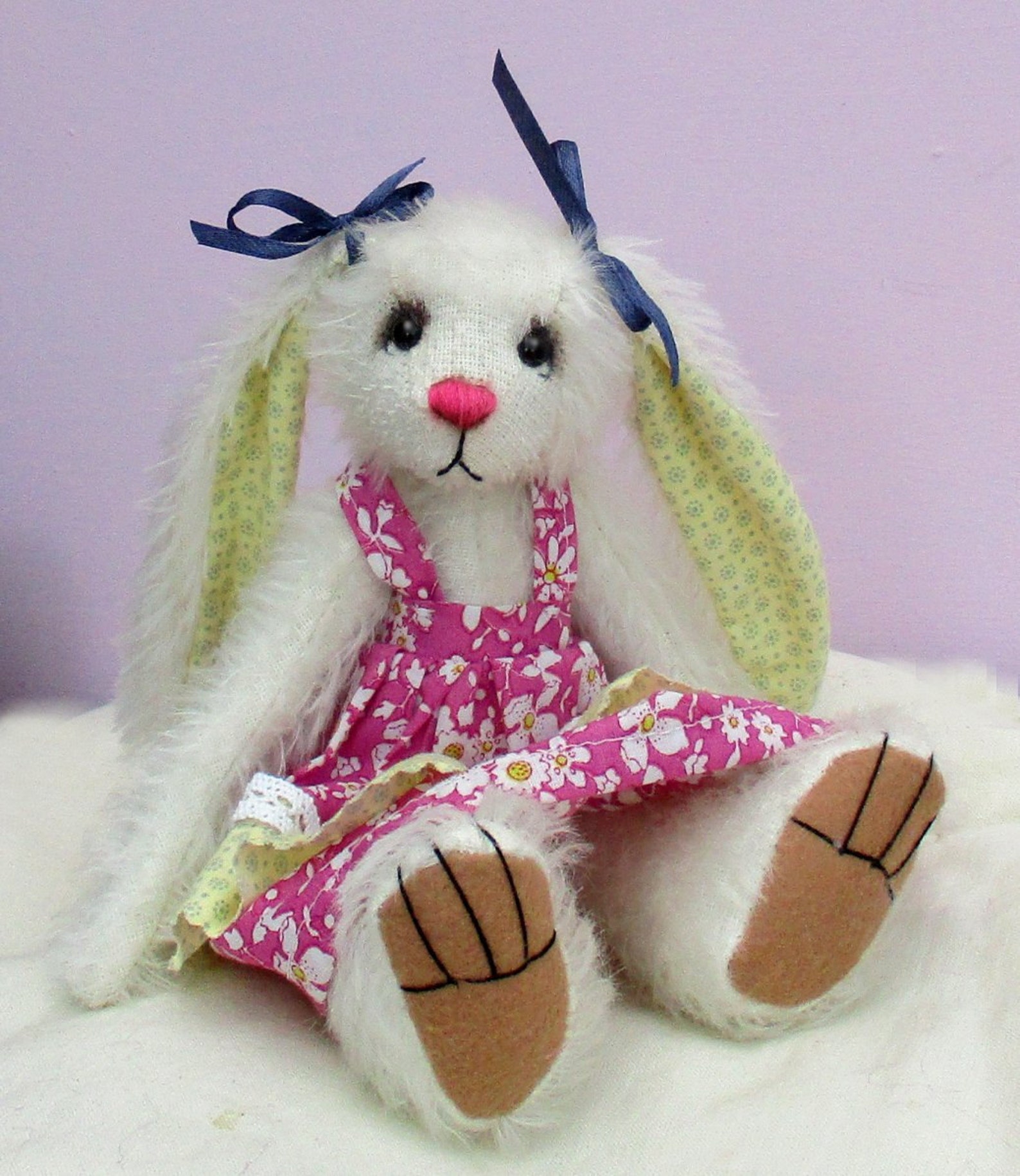 Sasha rabbit PDF soft toy bunny sewing pattern. Digital Etsy