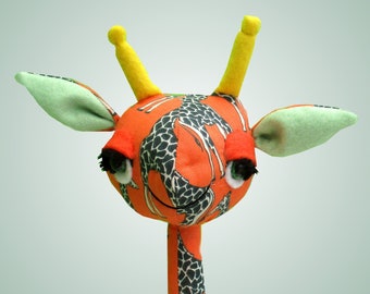 Gemini Giraffe sewing kit.  Makes 14" (42cm) giraffe in fabric and felts