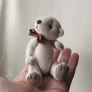 Finley mini teddy bear digital sewing pattern PDF download