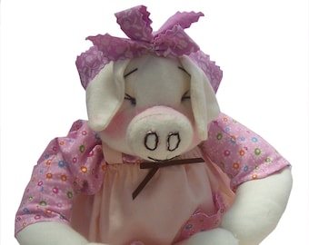 Truffle soft toy piglet sewing pattern