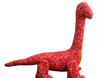 Dippy soft toy digital dinosaur sewing pattern PDF download