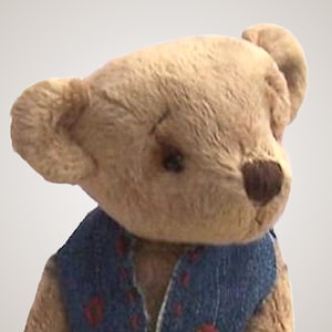 Bertram teddy bear digital sewing pattern.    PDF teddy download