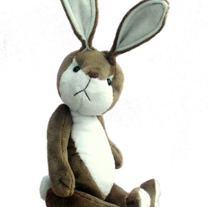 Fennel soft toy rabbit sewing pattern.  PDF download