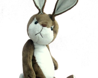 Fennel soft toy rabbit sewing pattern.  PDF download