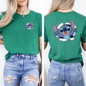Stitch Surprise Two Sides Shirt | Lilo And Stitch Shirt | Stitch Tshirt | Child Tshirt | Disneyland Shirt | Disney Tee Lilo Unisex Adult Kid