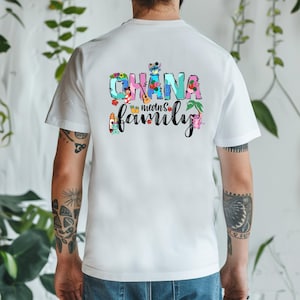 Camiseta Ohana Means Family Stitch / Camiseta Lilo y Stitch / Camiseta Stitch / Camiseta infantil / Camiseta Disneyland / Camiseta Disney Lilo unisex para adultos y niños