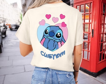 Camiseta personalizada de Stitch, camiseta de Lilo y Stitch, camiseta de Stitch, camiseta de Lilo, camiseta de Disney, camiseta de Disneyland, camiseta familiar de Disney, viaje a Disneyland