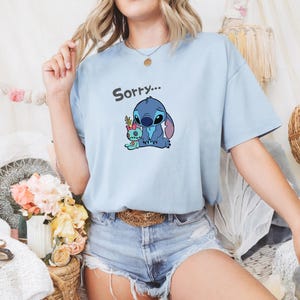 Sad Stitch Shirt | Lilo And Stitch Shirt | Stitch Tshirt | Lilo Child Tshirt | Disney Tee Unisex Adult Kids | Disneyland Shirt |Sorry Stitch