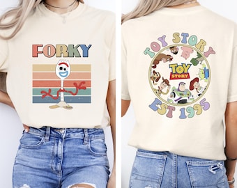 Toy Story Forky Shirt, Disney Toy Story Shirt, Disneyland Trip Shirt, Toy Story T-Shirt, Disney T-Shirt, Unisex Erwachsene, Disneyland Shirt, zweiseitig