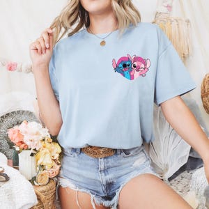 Stitch And Angel Couple Shirt | Lilo And Stitch Shirt | Stitch Tshirt | Child Tshirt | Disneyland Shirt | Disney Tee Lilo Unisex Adult Kids