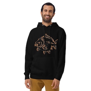 Carp Fishing Hoodie – Cozy Angler Sweatshirt – Carp Lover Gift – Fisherman Hoodie for Men Free postage