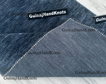 Tappeto Gabbeh in lana blu notte fatto a mano / 5x7, 6x8, 7x10, 8x11, / Tappeto minimalista blu navy