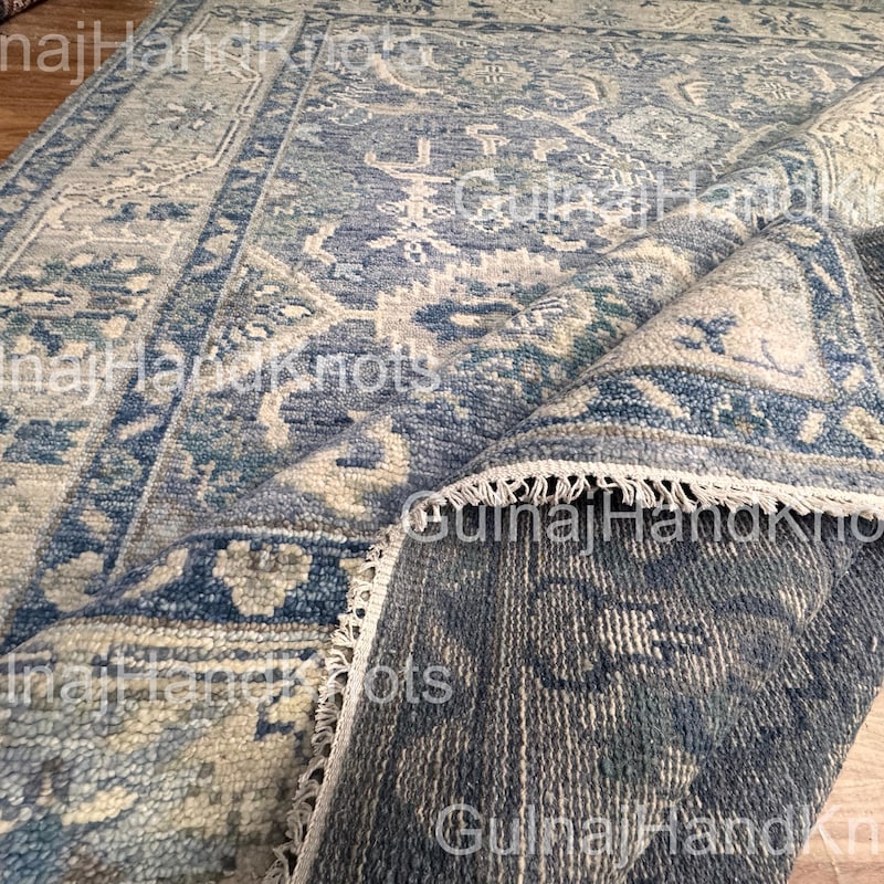 Wool Blue Rugs 10x14 - Etsy