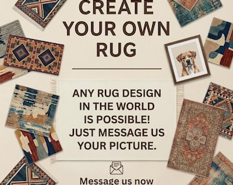 Custom Rug Personalized Rug Custom Design Made to Order Any Pattern Color Size Home Decor