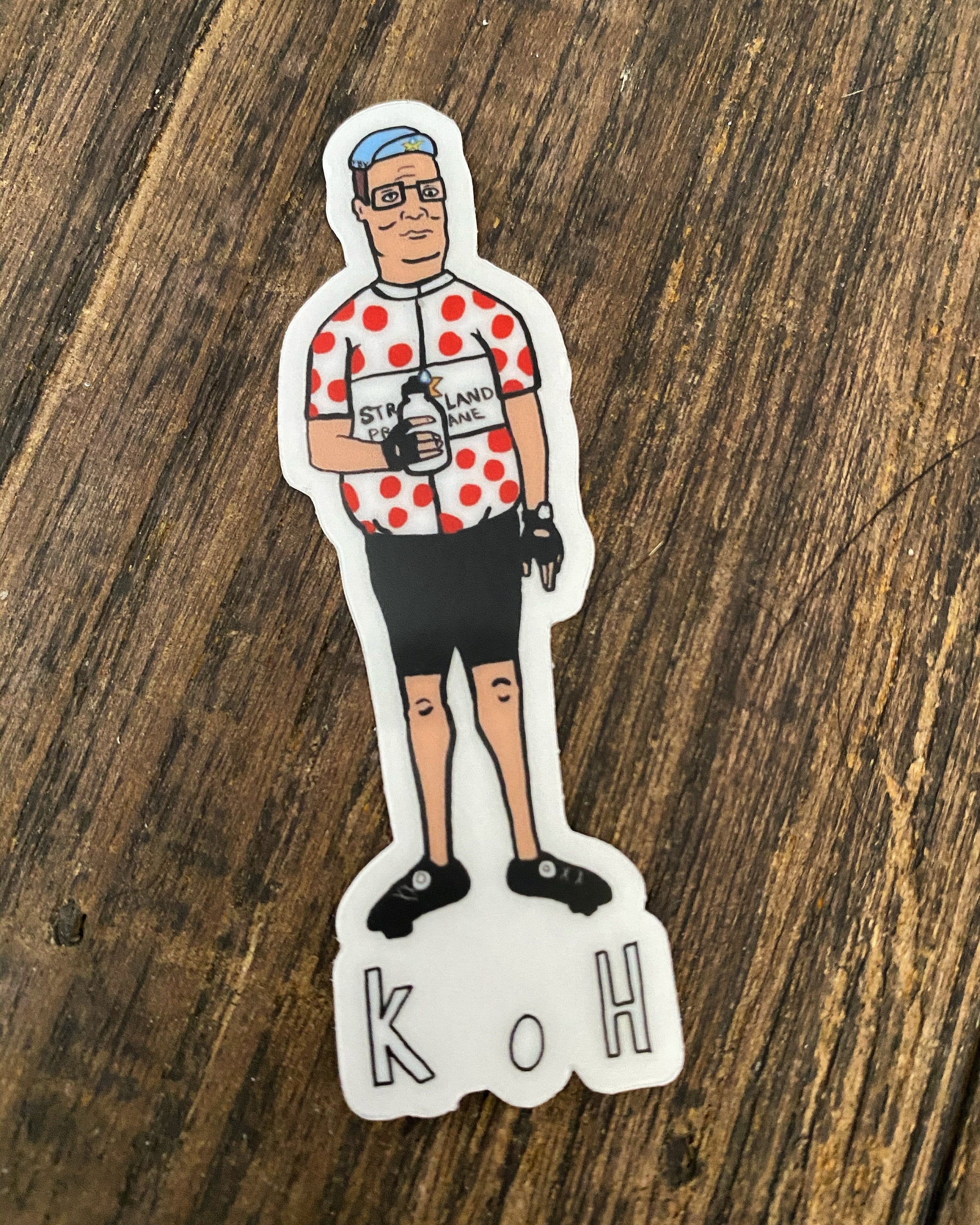 King of Hill Sticker