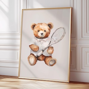 Polo Bear Wall Art, Luxury Wall Art, Fashion Wall Art, Maximalist Wall Art, Luxury Fashion Print, High Fashion Print, College Dorm Decor