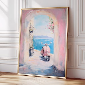 Grandmillenial Art, Coquette Room Decor, Coastal Wall Art, Beachy Wall Art, Coastal Grandaughter, Watercolor Print, Digital Download