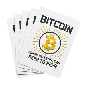 世界に一つだけのカスタムビットコインポーカートランプ。自分だけのスタイルで取引しましょう。