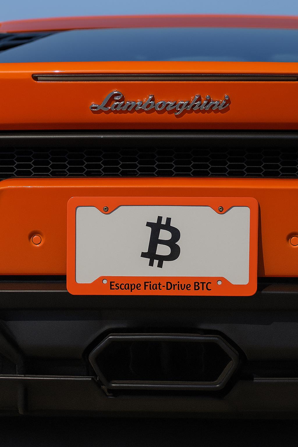 Bitcoin license plate - Etsy België