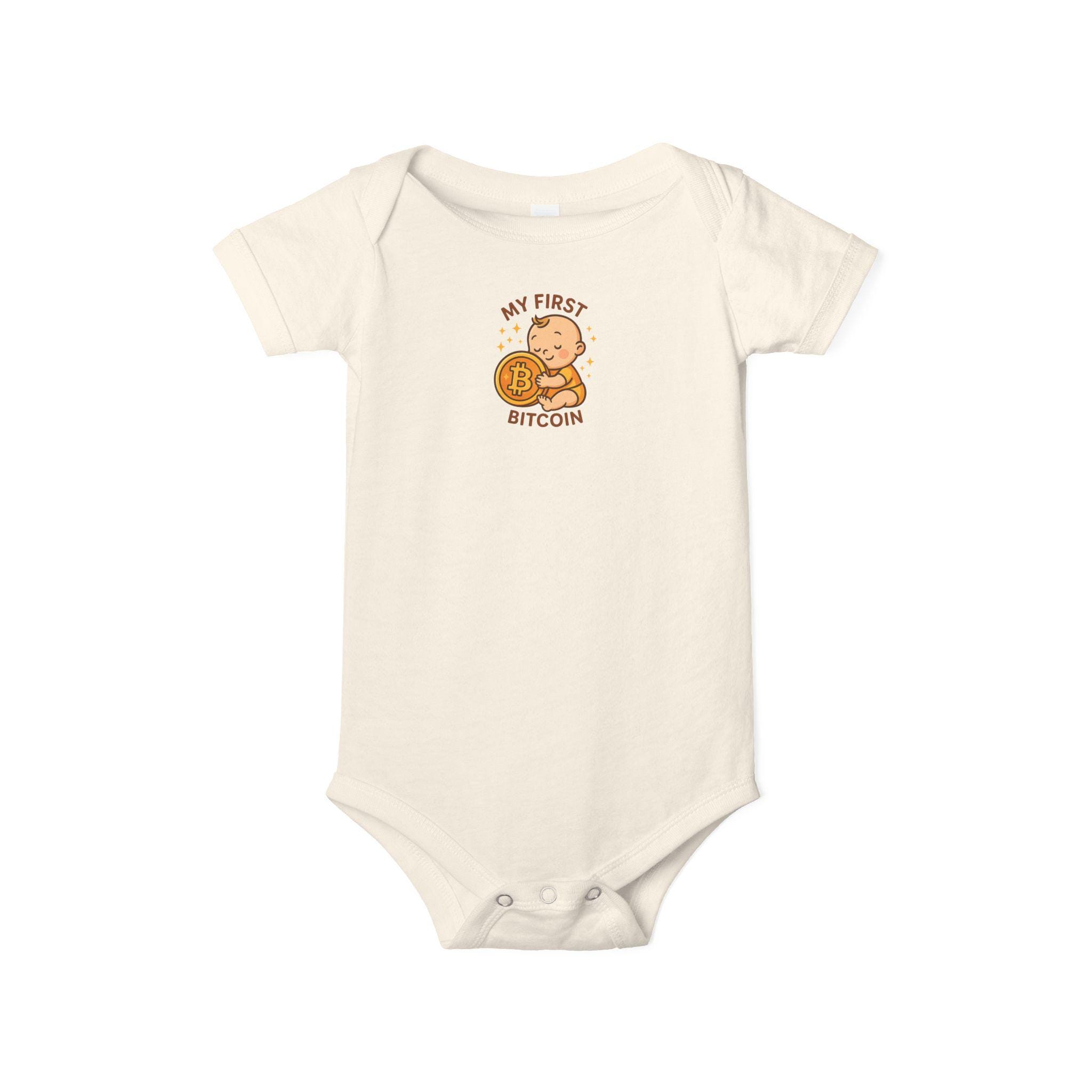 My First Bitcoin Baby Onesie | Cute Crypto Infant Bodysuit | Future  Bitcoiner Gift | 6 Colors - 100% Cotton - Etsy Ireland