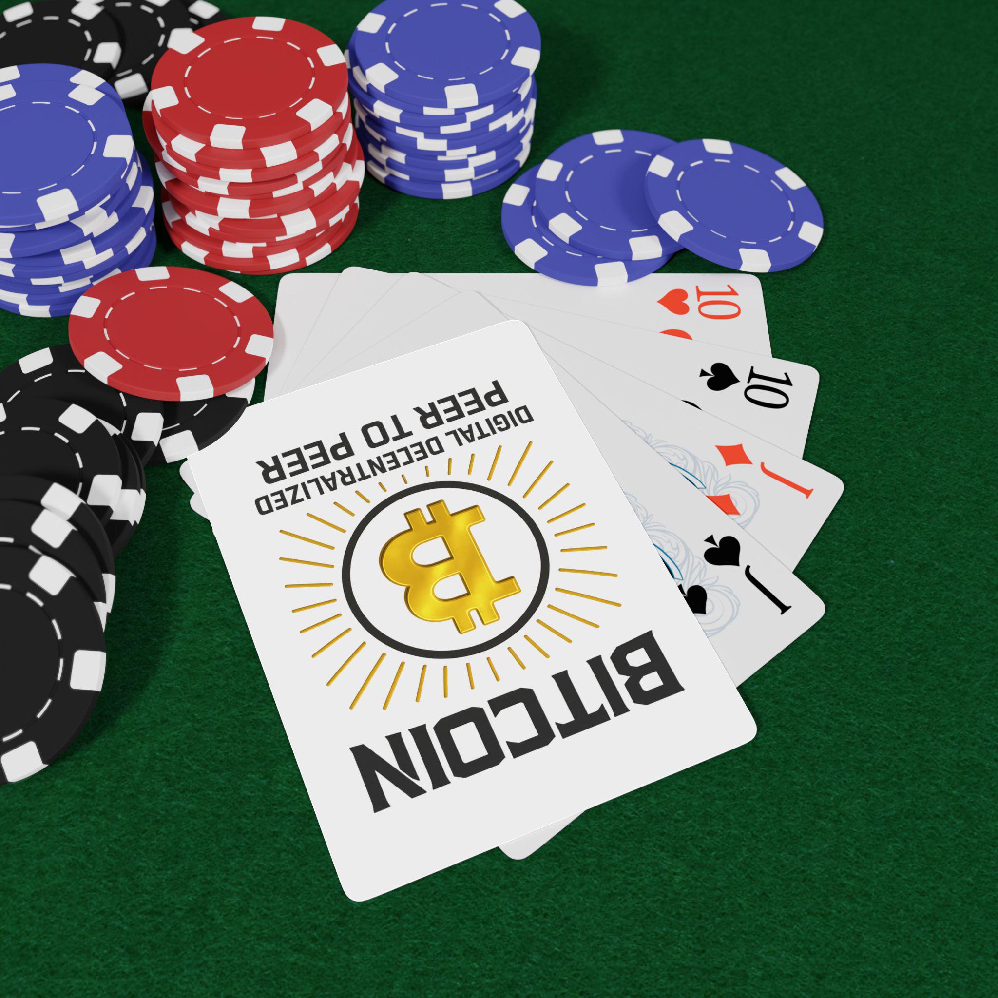 One-of-a-kind Custom Bitcoin Poker Playing Cards. Deal in your own style.