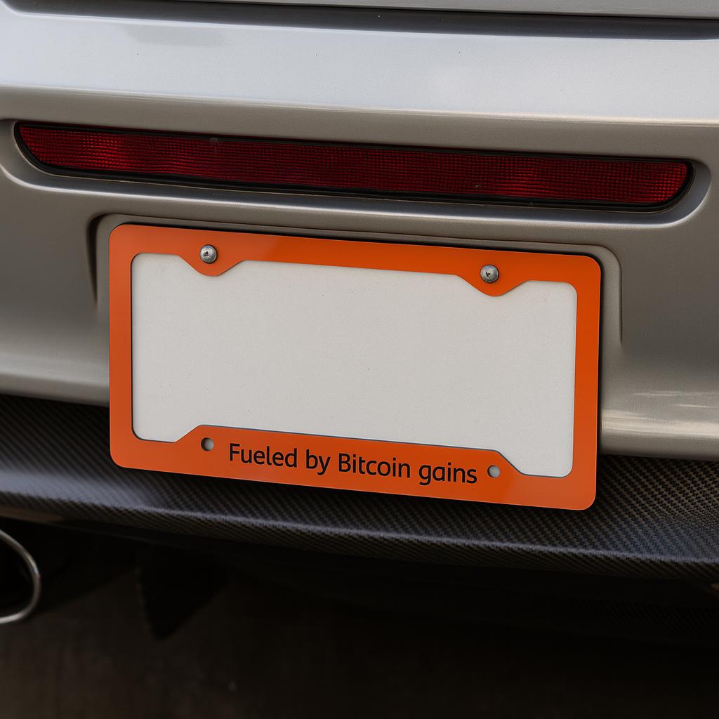 Bitcoin license plate - Etsy België