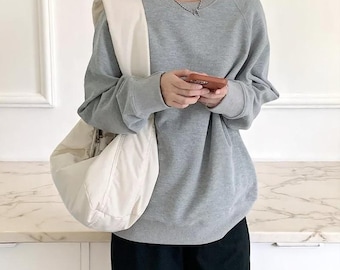Waterproof Nylon Crossbody Bag – Large Casual Shoulder Messenger Bag