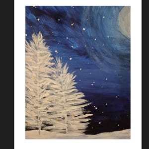 Pacote de 5 cartas de cenário de inverno